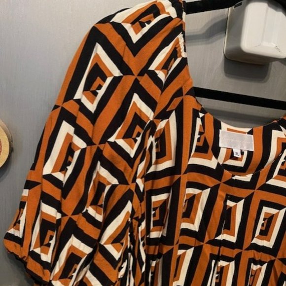 Anthropologie Corey Lynn Calter Meriwether Tunic Dress - Retro geometric print - Picture 9 of 16